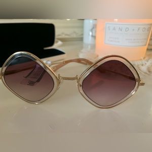 Chloe CE165S Gold Poure/Gradient Purple Reflection Sunglasses